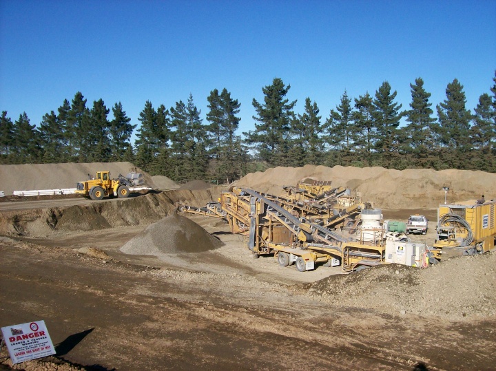 On-Site Aggregate Crushing
