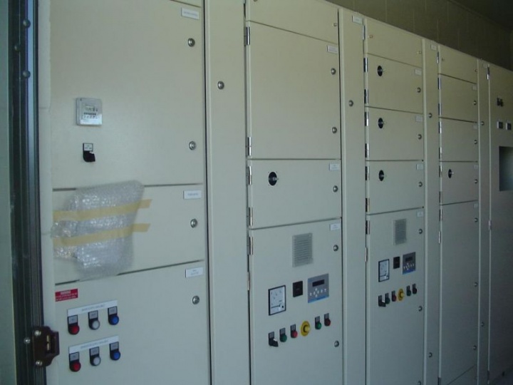 Control panels in pump house